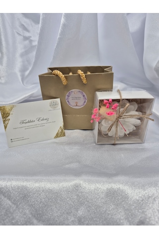 Linda Candleshop Kadınlar Günü Hediyelik Mum 10'lu Paket Beyaz