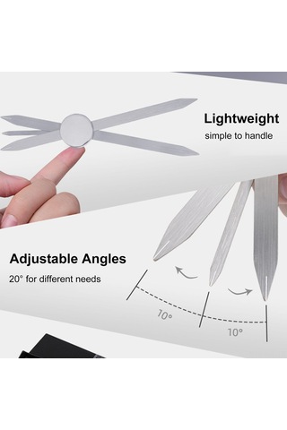 Gajeena Paslanmaz Çelik Kaş Şekillendirme Cetveli - Hassas Ölçüm Ve Kalıcı Makyaj İçin