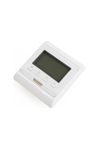 Ranyeek 16a Beyaz Programlanabilir Elektrik/su Tabanca Isıtma Termostati - Lcd Ekranlı, 7 Gün Programlama, Çocuk Kilidi, Soğuma Koruması Emt51.716
