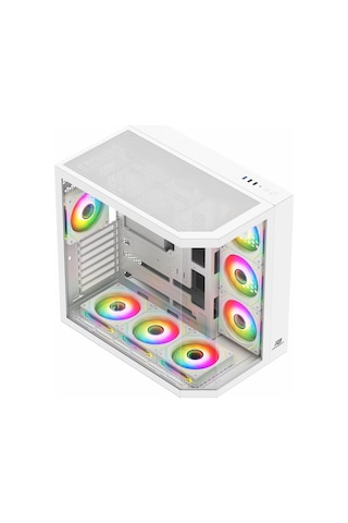 Powerboost Pb-a4375w 750w 80+ Bronz Usb 3.2 Argb Atx Mid Tower Beyaz Kasa