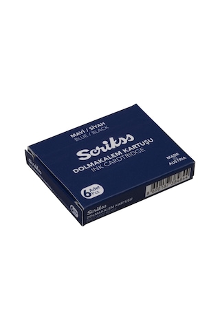 Dolma Kalem Kartuşu Mavi Siyah 6'li Paket Diğer