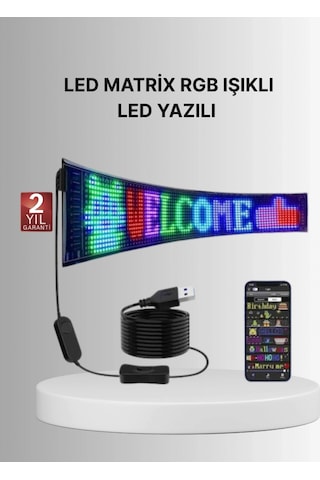 Gece Kullanıma Uygun Pixel Rgb Led Panel Es Atmosfer Işığı Çok Renkli