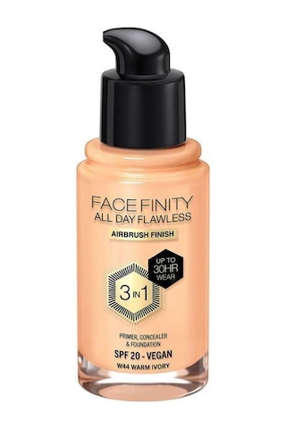 Max Factor Facefinity 3in1 Fondöten No: 44 Warm Ivory