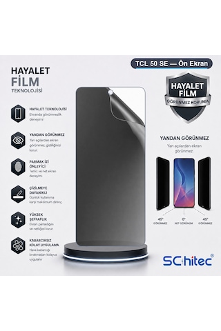 Tcl 50 Se Uyumlu Ön Yüzey Hayalet Privacy Hidrojel Ekran Koruyucu 54770812
