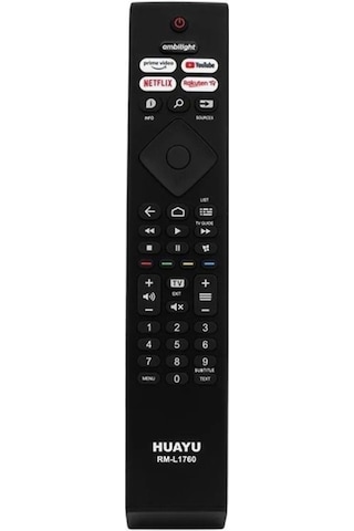 Avarson Philips Smart Led Tv Uyumlu Kumanda Huayu Rm-l1760