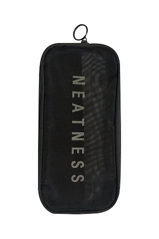 Yifomall Siyah Orta Boy Dokuma Organizer Çanta - Giyim Ve Kozmetik İçin Seyahat & Ev Depolama Çantası