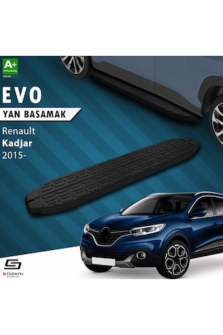 S-dizayn Renault Kadjar Evo Siyah Yan Basamak 173 Cm 2015 Üzeri