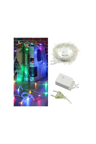 10 Metre 100 Ledli 8 Fonksiyonlu Karışık Renkli Rgb Led Lamba 5468