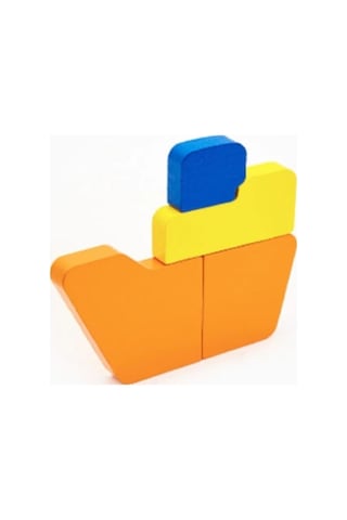 Woodnjoy Gemi Üç Boyutlu Dikey Ahşap Puzzle & Denge Oyunu