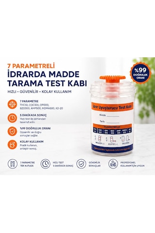7 Parametreli İdrarda Uyuşturucu Testi