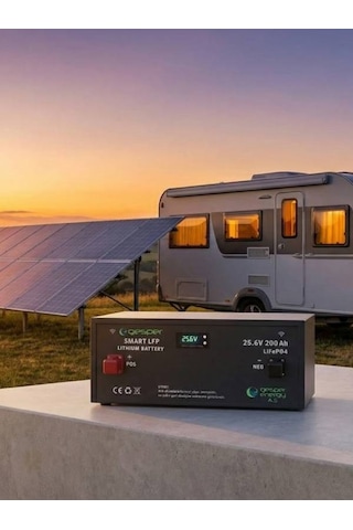 Gesper 25.6 V 200 Ah Lifepo₄ Lityum Akü Metal Kasa