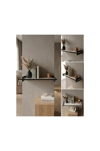 Tekli Dekoratif Duvar Rafı Modern Tasarım, Kolay Montaj, 90x20 Cm Beyaz - 750846744 Beyaz