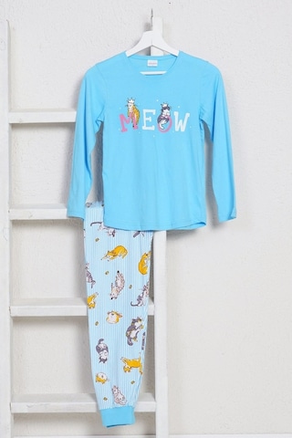 Vienetta Genç Kız O Yaka Süprem Penye Pijama Takım 9581,7-14 Yaş (452961558)