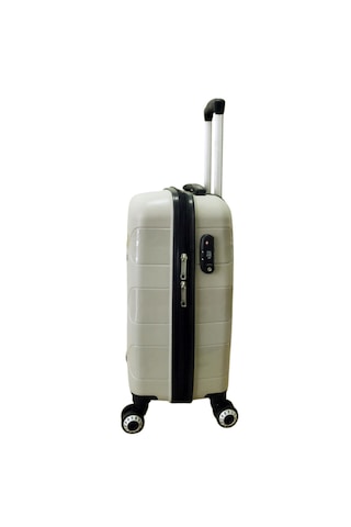 Hotowa Gold Pp Valiz 8011 Ekru Tsa Kilitli Kabin Boy Ekru