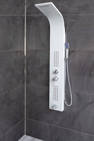 Decordem Banora Infinity Lux Duş Paneli, 5 Fonksiyonlu, Beyaz