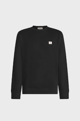 Calvin Klein Logolu Pamuklu Regular Fit Bisiklet Yaka Sweat Lv04rg268gub1 Erkek Sweat Lv04rg268g Ub1 Siyah