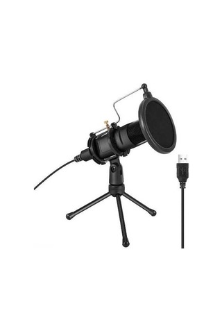 Pazly E300a Usb Mikrofon: Prof. Ses Kalitesi, Siyah, Video Konferans Ve Canlı Yayınlar İçin