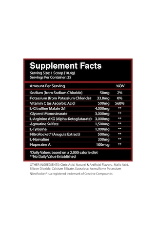 Centurion Labz Blood Rush Pump Preworkout Huperzine + Agmatine
