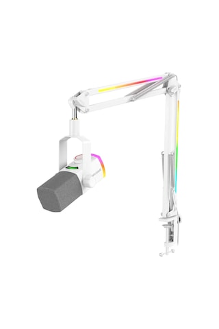 Fifine Ampligame Am8prot Xlr/usb Rgb Dinamik Beyaz Mikrofon Seti