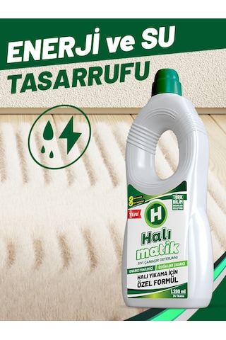 Halı Matik Sıvı Halı Kilim Yolluk ve Çamaşır Deterjanı 1200 ML