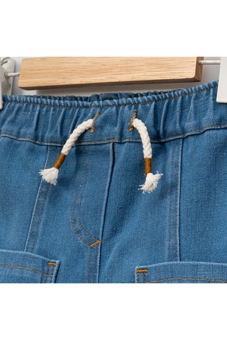 Erkek Çocuk 1-4 Yaş Kot Pantolon Açık Mavi