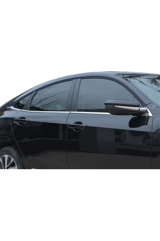 Honda Civic 10 Cam Çıtası 8 Prç Krom 2016 ve Sonrası