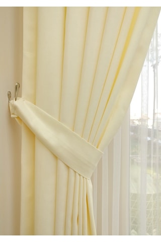 Evdepo Home Krem Düz Renk Soft Fon Perde Tek Kanat (539613490) Krem