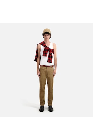 The Kooples Erkek Straight Fit Bej Pantolon