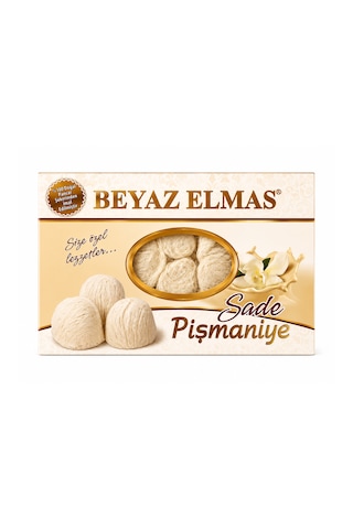 Beyaz Elmas Sade Pişmaniye 250 Gr - %100 Doğal Pancar Şekerinden Üretilmiştir - Geleneksel Türk Pişmaniyesi - Tel Helva