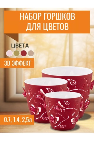 Komvi Home Çiçek Saksıları Seti 199022734