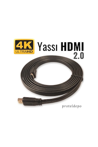 Irenis Hdmi Kablo - Yassı 4K Hdmi Kablosu 4K 60Hz Hdmi 2.0 1 M