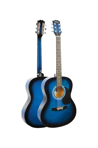 Midex Rg-550bl Pack Kaliteli Kesik Kasa Mavi 40 İnç Akustik Gitar Seti 4/4 Yetişkin