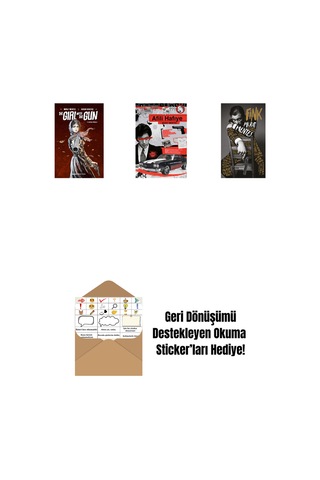The Girl With The Gun + Afili Hafiye + Fink Ciltli + Okuma Sticker'ları