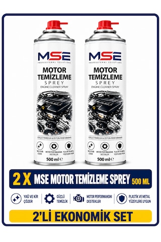 Mse Pro Susuz Motor Temizleme Spreyi 500 Ml X 2 Adet Mse Pro Susuz Motor Temizleme Spreyi 500 Ml X 2 Adet