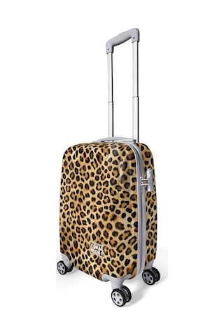 Coral High Leopar Desenli Kabin Boy Valiz 50cm 16550 Çok Renkli