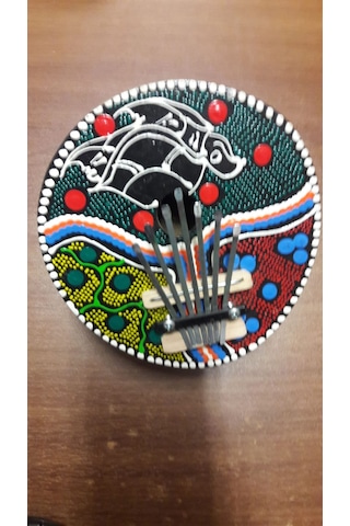 Hindistan Cevizinden El Yapımı Mini 7 Sesli Kalimba