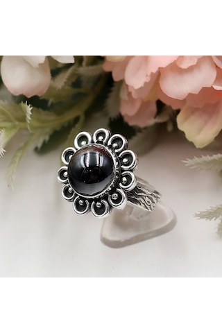 Hematit Taşlı Otantik Takım Rose Gold - Gümüş