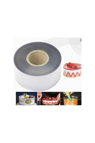 Korinitta Yan Dekor Krema Tutucu Jelatin 9 Cm X 100 M Pasta Kenar Bandı