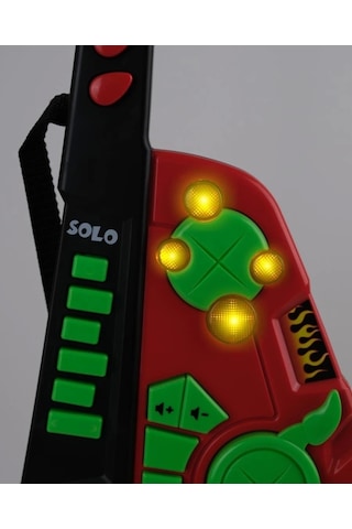 Led Işıklı Melodili Askılı Müzikli Gitar - Lc-30968