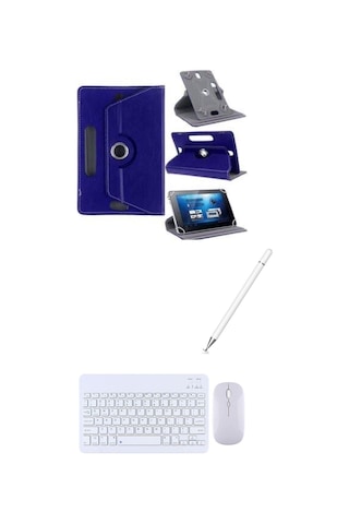 Samsung Galaxy Tab A11+ Plus X310 Uyumlu Kılıf Bluetooth Klavye Dokunmatik Kalem Kılıf
