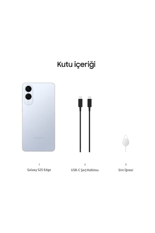 Samsung Galaxy S25 Edge 256 GB (Samsung Türkiye Garantili)