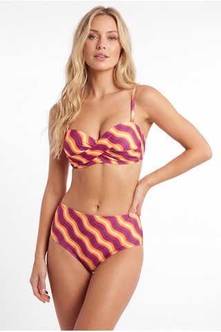 Nbb Kadın Renkli Straplez Yüksek Bel Bikini Takımı Çok Renkli