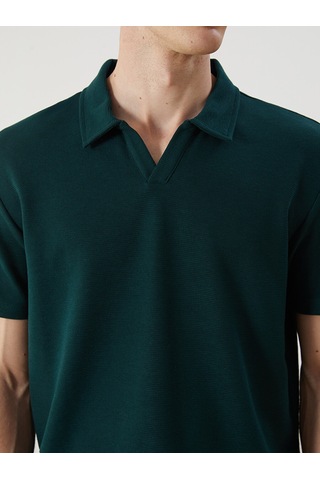 Lcw Vision Petrol Polo Yaka Pike Erkek Tişört