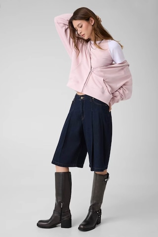 Guess Stras Taşlı Fermuarlı Pembe Kadın Sweatshirt W6yq10k3872
