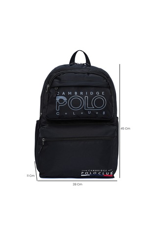 Cambridge Polo Club Ergonomik Unisex Ortaokul Çantası Siyah
