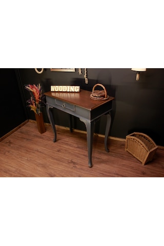 Wooding 80 Cm Masif Ceviz Antrasit Dresuar Ceviz