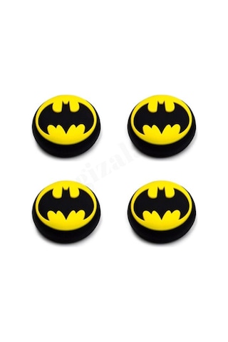 Cafele PS4 - PS5 - Xbox One X/S - Series X - Series S Analog Koruyucu Silikon Pad Batman Yarasa