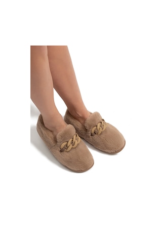 Twigy Angel Kadın Peluş Ev Ayakkabısı Bej 37/41 Bej