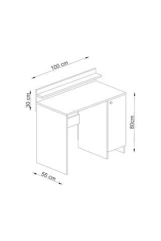 Perina 100 Cm Çalişma Masasi Beyaz