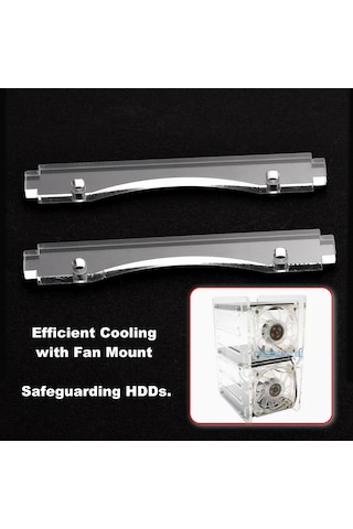 Tenfowee "4/6/8/10 Yuvalı Akrilik Hdd Kafesi - Dıy Soğutmalı Sabit Disk Rafı"